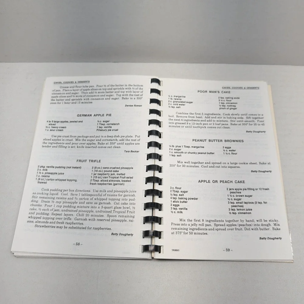 Seasoned With Love Cookbook Favorite Recipes Wee Maple Shade New Jersey 1987
